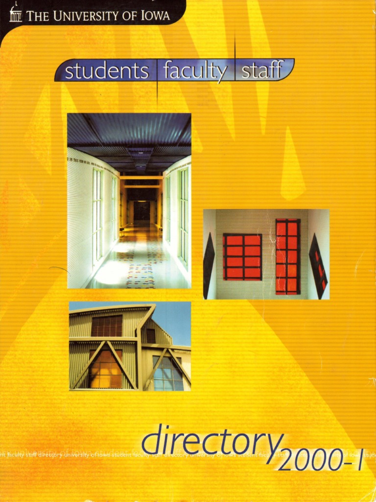 University of Iowa Student, Faculty, and Staff Directory 2000-2001 PDF Emergency 9