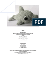 How to crochet a grey dolphin toy