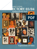 University of Iowa Student, Faculty, and Staff Directory 2003-2004