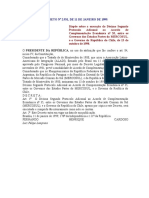 Decreto N 2.931, DE 11 DE JANEIRO DE 1999.: Luiz Felipe Lampreia
