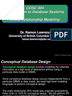 COSC 304 Introduction To Database Systems Entity-Relationship Modeling