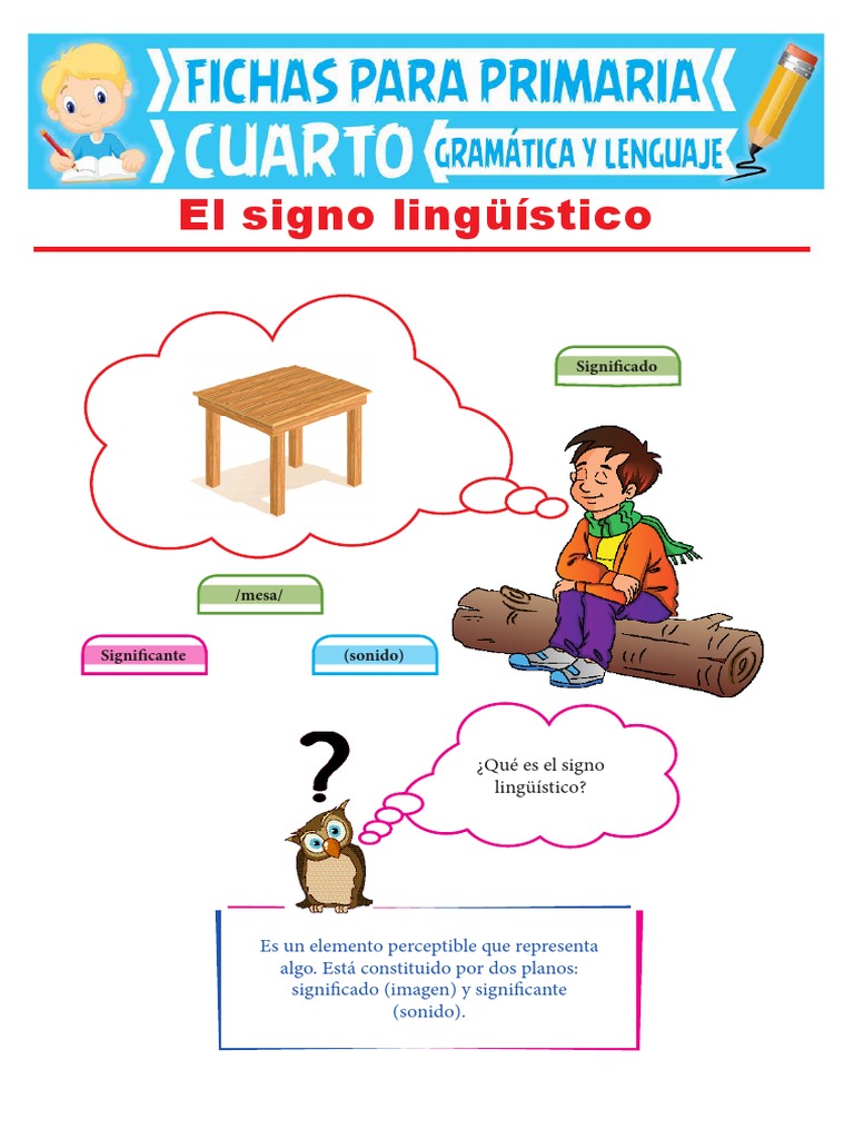 El Signo Lingüístico para Cuarto Grado de Primaria | PDF | Los símbolos ...