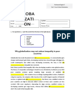 Reading Activity - Globalization