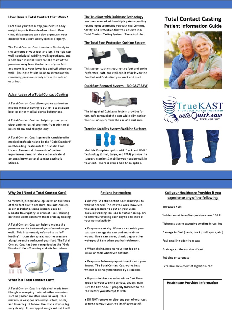 Total Contact Casting: Patient Information Guide | PDF | Clinical ...