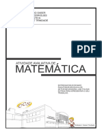 TRABALHO DE MATEMÁTICA QUARENTENA 2º BI NONO ANO