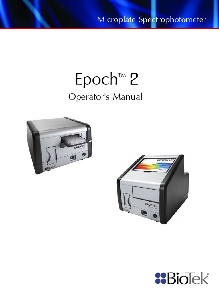 Epoch 2 Operators Manual - 1331002 Rev E | PDF | Electromagnetic ...