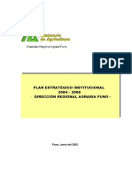 Plan Estratégico Institucional 2004 - 2006 Dirección Regional Agraria Puno