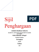 Sijil Penghargaan