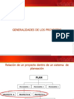 GENERALIDADES DE LOS PROYECTOS (2020-I)