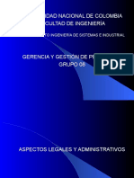 ASPECTOS ORGANIZACIONALES Y LEGALES (2020 I)