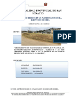 Informe de Gestion de Riesgos