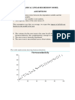 Classical Linear Regression Model Assumptions: Plot With Random Data Showing Homoscedasticity