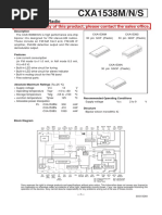 CXA1538M/N/S: FM Stereo/AM Radio