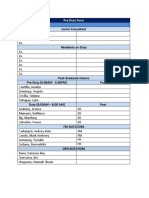 Pre-Duty Form for Residents and Interns