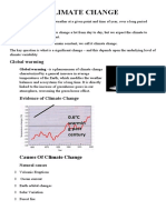 Climate Change: 0.6 C Warmin G Past Century