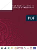 Protocolo de Atención para Pacientes Con Sospecha o Confirmación de SARS CoV2 Sinaloa