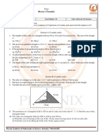 Test Heron's Formula IX - 2020