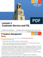 Customer Service and ITIL Framework