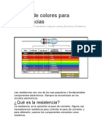 Código de Colores para Resistencias