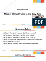 Uber in China: Driving in The Gray Zone: HBS Case Discussion