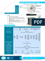 Indoor Riser (Mid-Span) Cable: Specifications