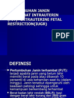 Pertumbuhan Janin Terhambat Intrauterin (PJT) Intrauterine Fetal Restriction (Iugr)