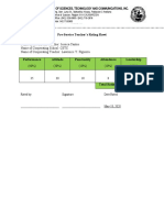 RatingSheet28Pre Serviceteaching29