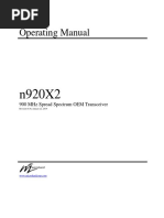 Operating Manual: 900 MHZ Spread Spectrum Oem Transceiver