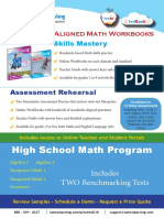 High School Math Program: Includes TWO Benchmarking Tests