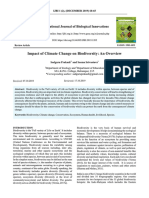 Impact of Climate Change On Biodiversity: An Overview