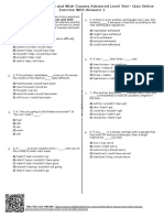 Conditionals (If Clauses) and Wish Clauses Advanced Level Test - Quiz Online Exercise With Answers 1