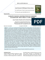 Climate Change and Practices of Farmers' To Maintain Rice Yield: A Case Study