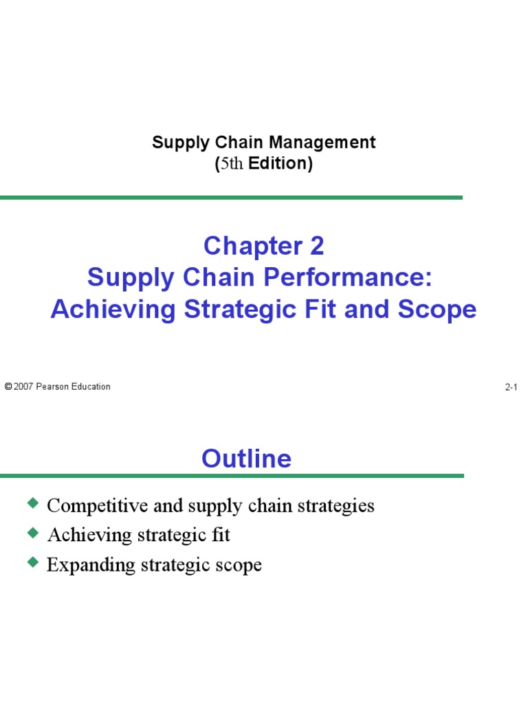 Supply Chain Performance: Achieving Strategic Fit and Scope | PDF ...