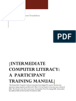 Intermediate Computer Literacy: A Participant Training Manual