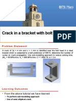 Crack in A Bracket With Bolt Pretension: BITS Pilani