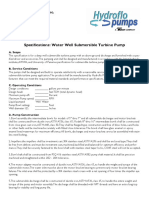 Hydroflo Pumps Submersible Water Well Pump Specs