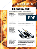 Easy bladder replacement pneumatic cartridge shaft