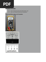 Lesson 2: LO 1. Select Measuring Tools and Instruments and LO 2. Carry Out Measurements and Calculations