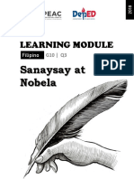 Learning Module: Sanaysay at Nobela