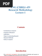 Research Methodology L-1