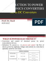 Introduction To Power Electronics Converters
