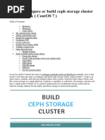 How To Configure or Build Ceph Storage Cluster in Openstack