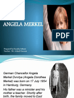 Angela Merkel: Prepared by - Hassiba Sultani Teacher - MR .Ashraf Hassani