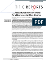 Microstructured Thin Film Nitinol For A Neurovascular Flow-Diverter