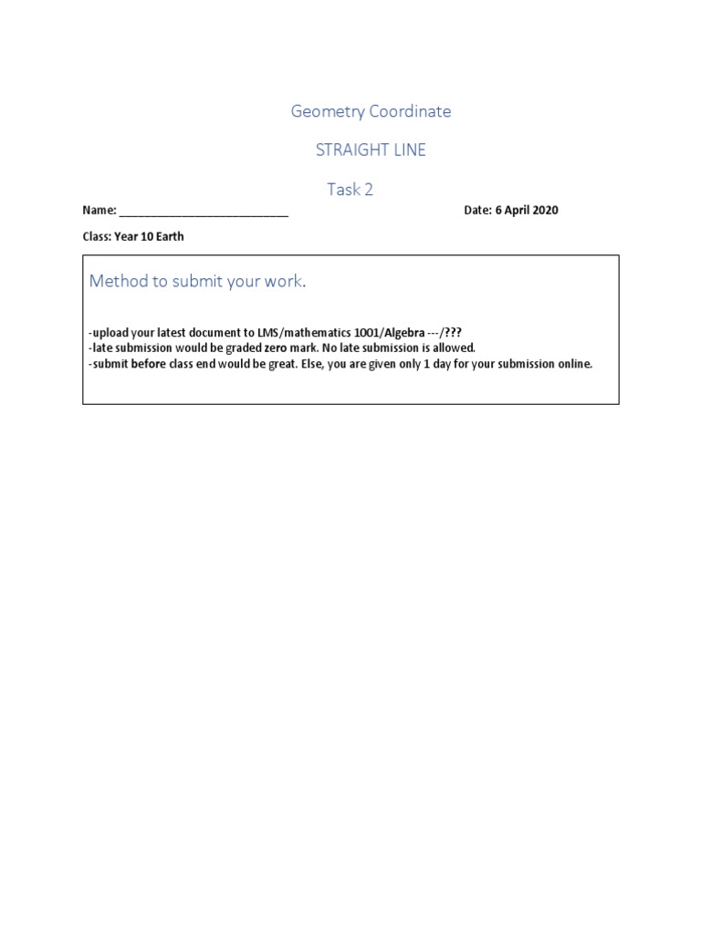 Year 10 Geometry: Volume & Graphs | PDF