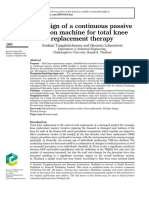 Redesign of A Continuous Passive Motion Machine For Total Knee Replacement Therapy
