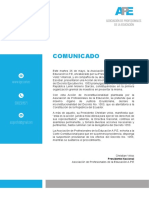 Comunicado 01