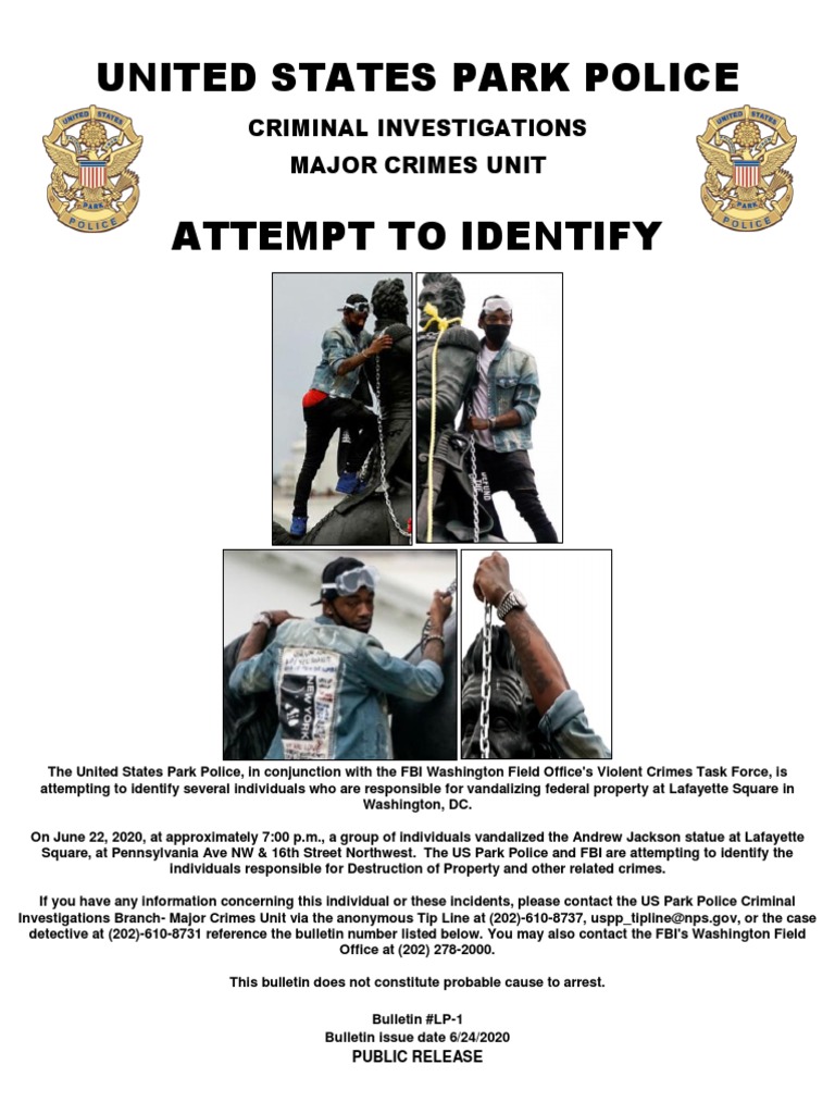United States Park Police: Criminal Investigations Major Crimes Unit ...