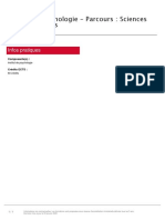 Licence 1 Psychologie - Parcours - Sciences Psychologiques PDF