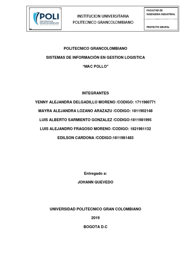 Segunda Entrega LOGISTICA PDF | PDF | Logística | Almacén